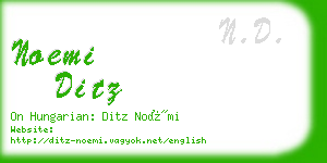 noemi ditz business card